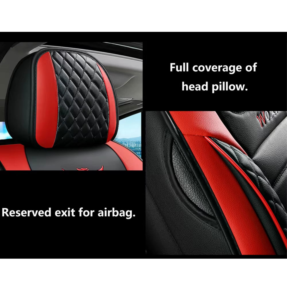 Eleganter Universeller Autositzbezug Aus Kunstleder Von Tand: Leicht Zu Reinigendes, Bequemes Design, Passend Für Große Modelle – Verbessern Sie Ihr Auto