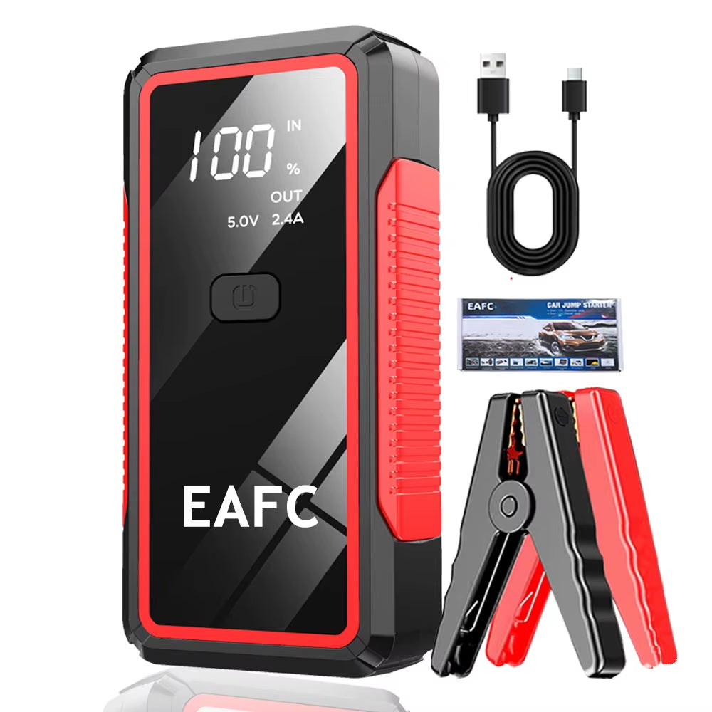 2000 a 12 V Auto-Starthilfe-Powerbank – Tragbarer Batterie-Booster-Pack Für Tote Fahrzeuge, Usb-Ladegerät Für Telefone, Notstrom