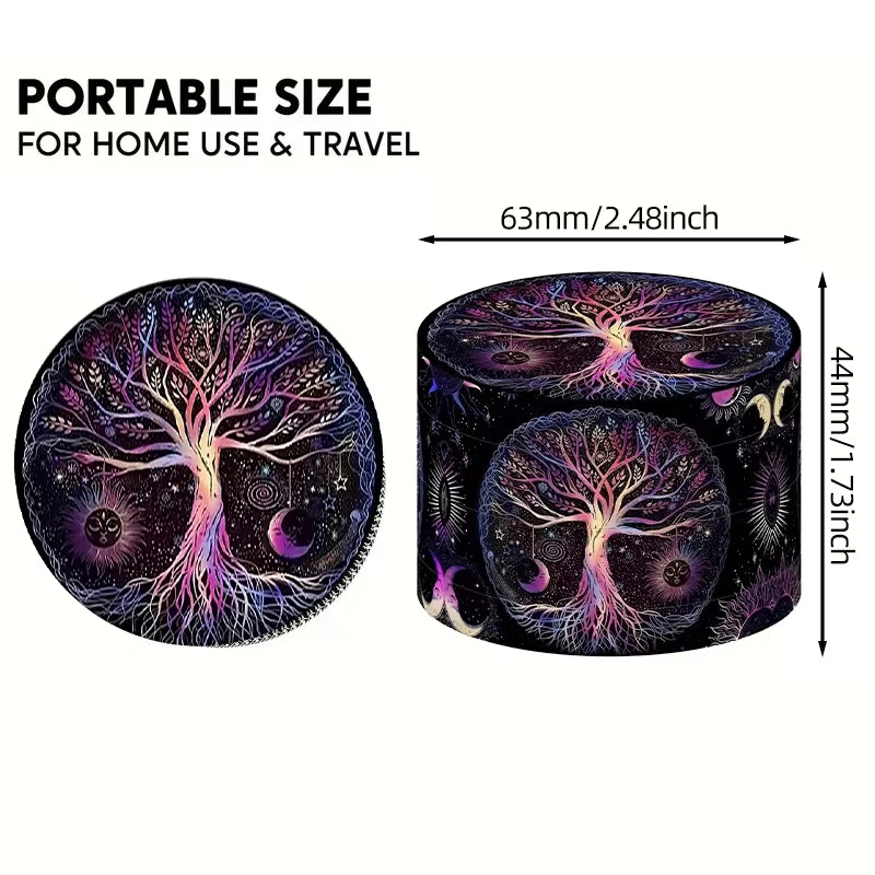 Mini-Kräutermühlen Aus Metall Zum Rauchen, 4 Schichten, 63 Mm Mühle, Zinklegierung, Tabak, Trockenes Kräutergras, Mühle, Rauchbrecher-Zubehör