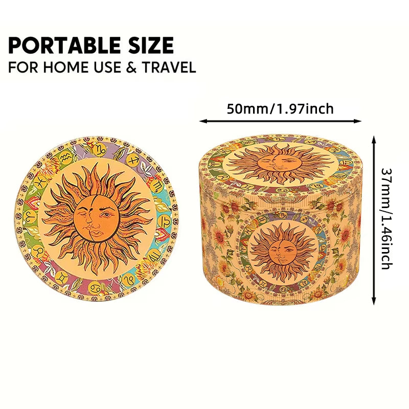 Mini-Kräutermühlen Aus Metall Zum Rauchen, 4 Schichten, 63 Mm Mühle, Zinklegierung, Tabak, Trockenes Kräutergras, Mühle, Rauchbrecher-Zubehör