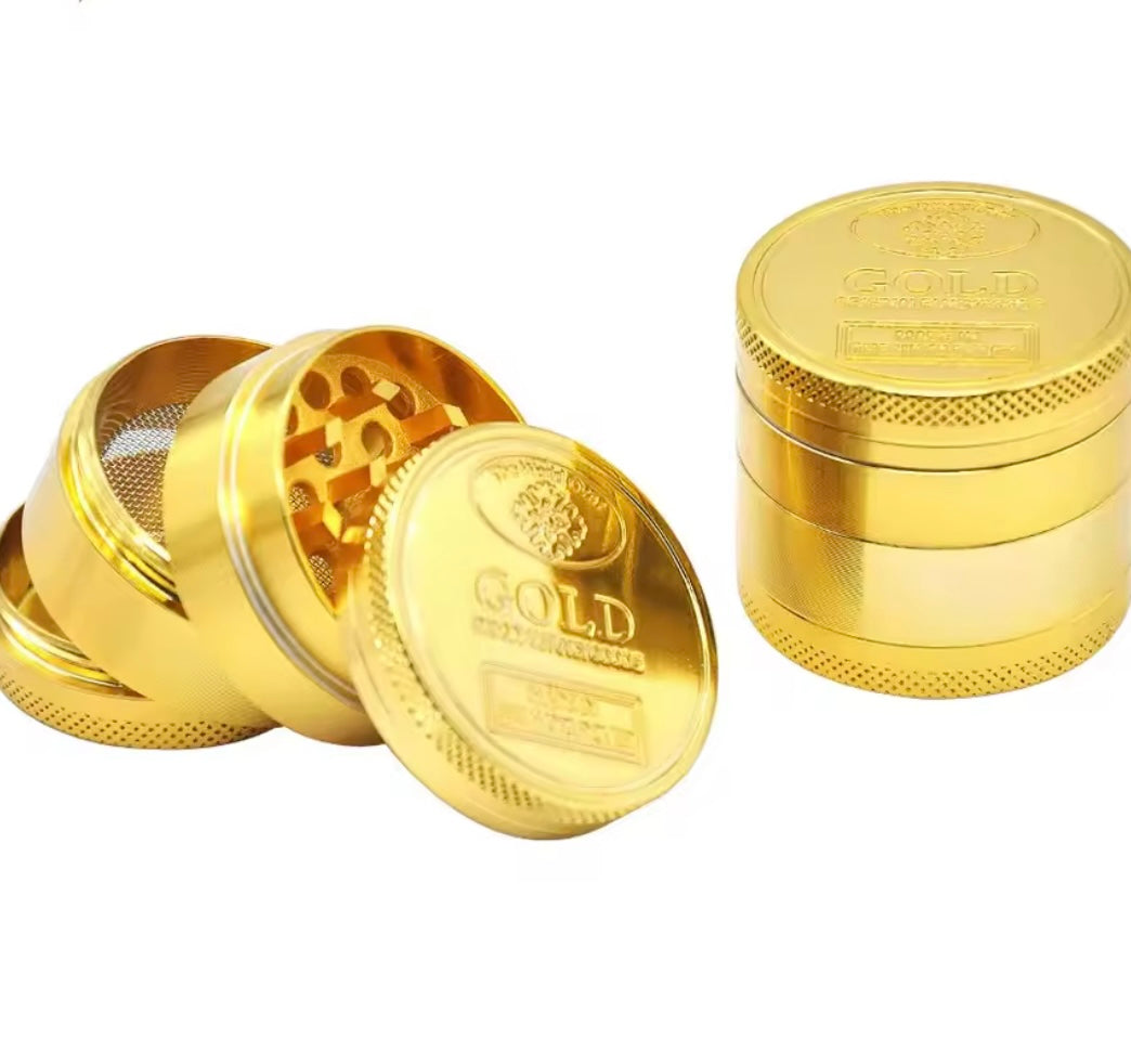 Goldener Grinder 39mm Metall