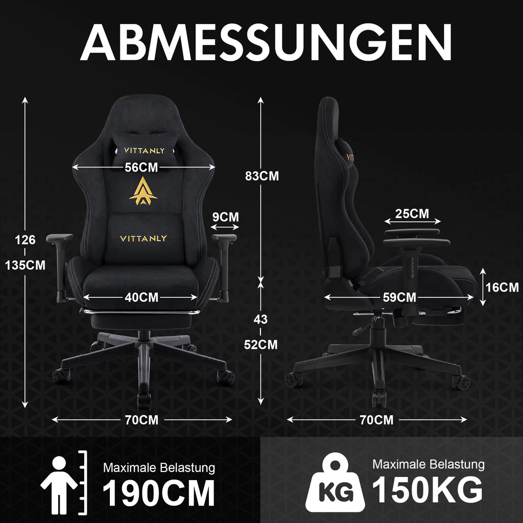 Marke Gaming Stuhl Luxuriöse Atmungsaktive Faux Wildleder Büro Stuhl Gaming Stuhl Mit Fußstütze Stuhl Kopfstütze Ergonomische Spiel Stuhl