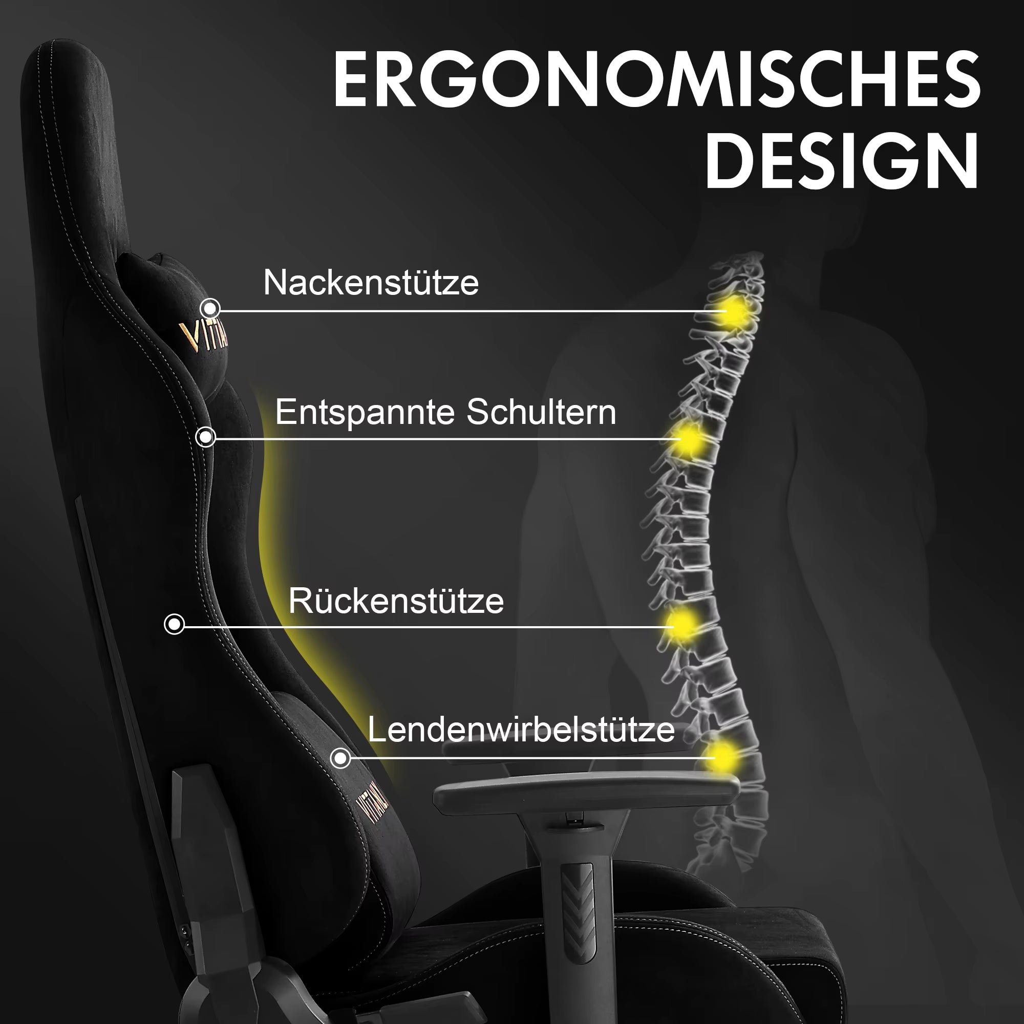 Marke Gaming Stuhl Luxuriöse Atmungsaktive Faux Wildleder Büro Stuhl Gaming Stuhl Mit Fußstütze Stuhl Kopfstütze Ergonomische Spiel Stuhl