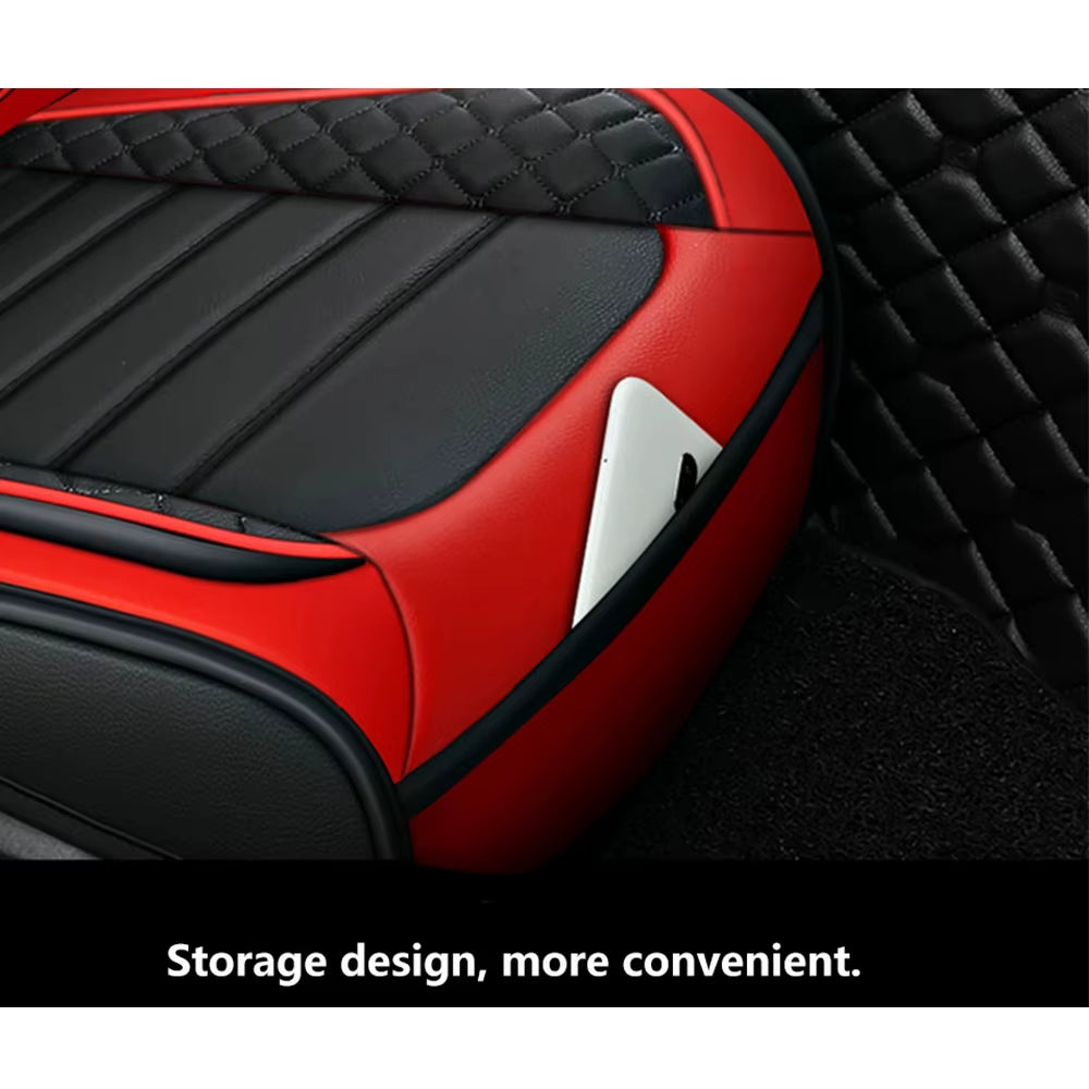 Eleganter Universeller Autositzbezug Aus Kunstleder Von Tand: Leicht Zu Reinigendes, Bequemes Design, Passend Für Große Modelle – Verbessern Sie Ihr Auto